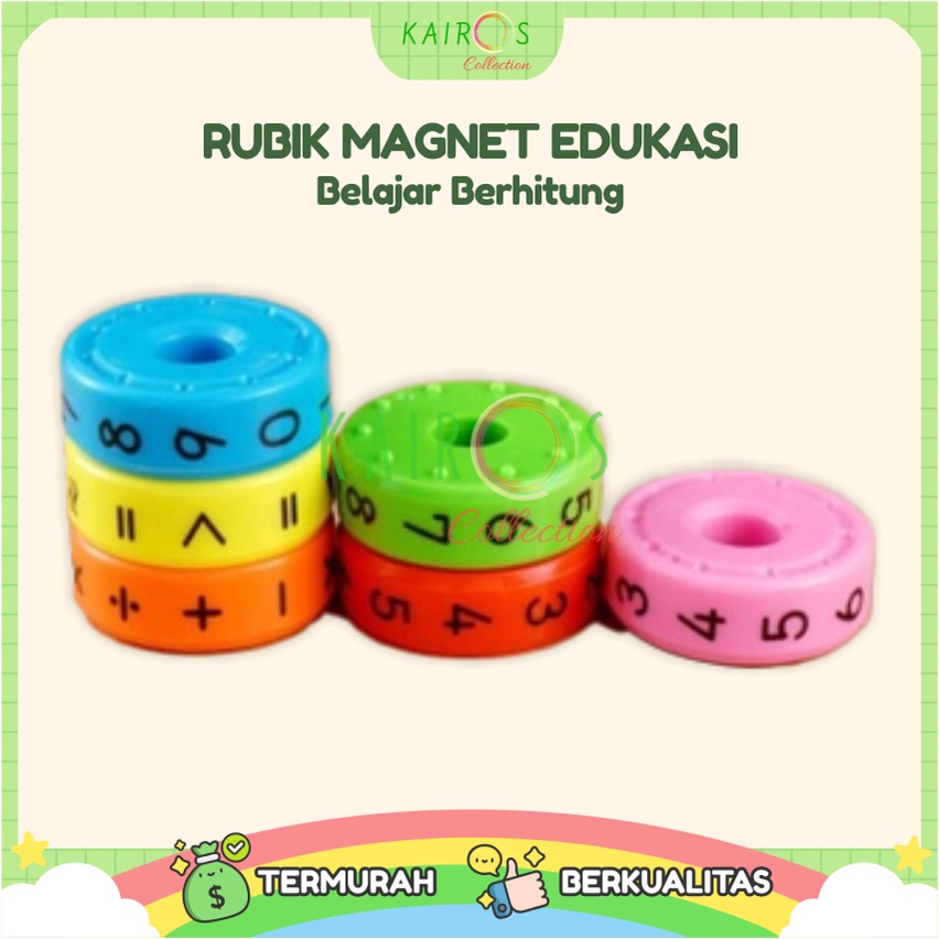 Rubik Magnet Matematika Mainan Edukasi Aritmatematika Axis Magnetik anak