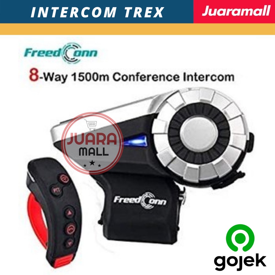 INTERCOM TREX BLUETOOTH HELM FREEDCONN TREX PLUS REMOTE 8 RIDERS FREEDCONN T-REX INTERCOM T-REX ORIG