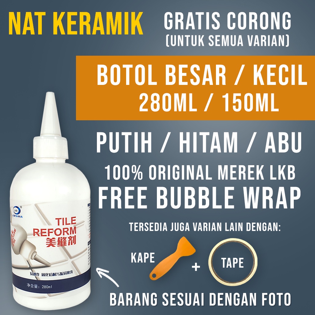 Tile Reform Waterproof Pengisi Celah Nat Keramik Anti Jamur