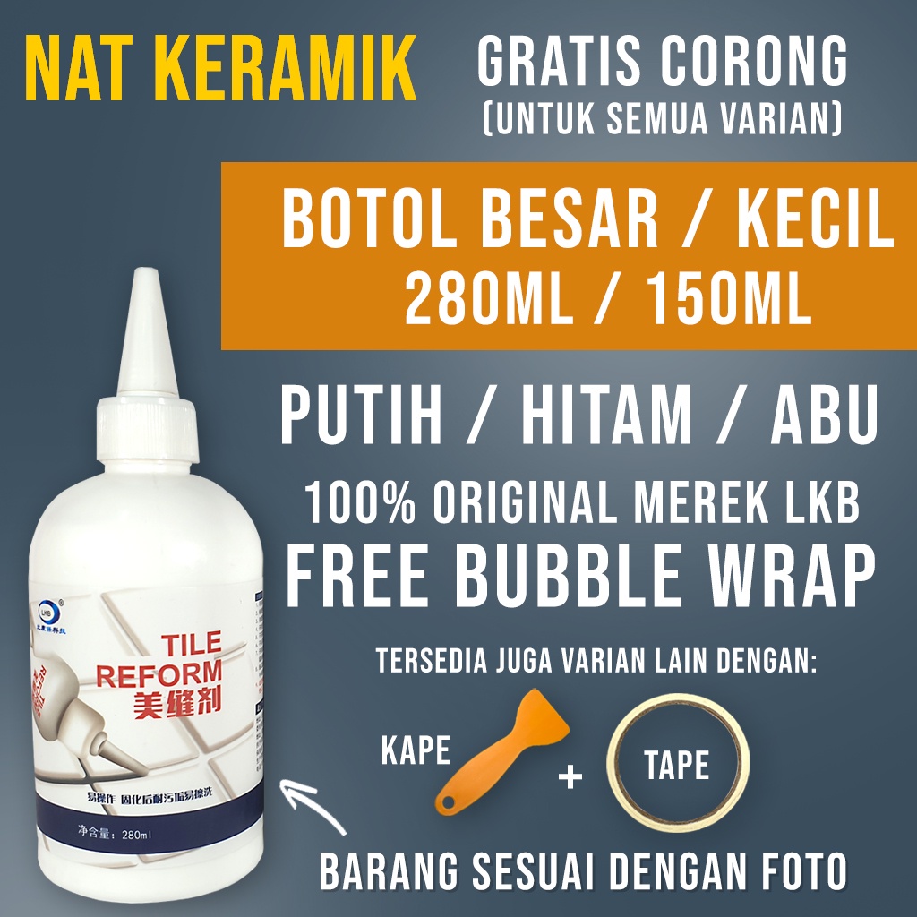 Tile Reform Waterproof Pengisi Celah Nat Keramik Anti Jamur