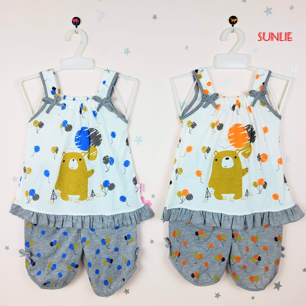 Baju Tidur Anak Perempuan / Setelan Singlet Anak Usia 2-8 Tahun