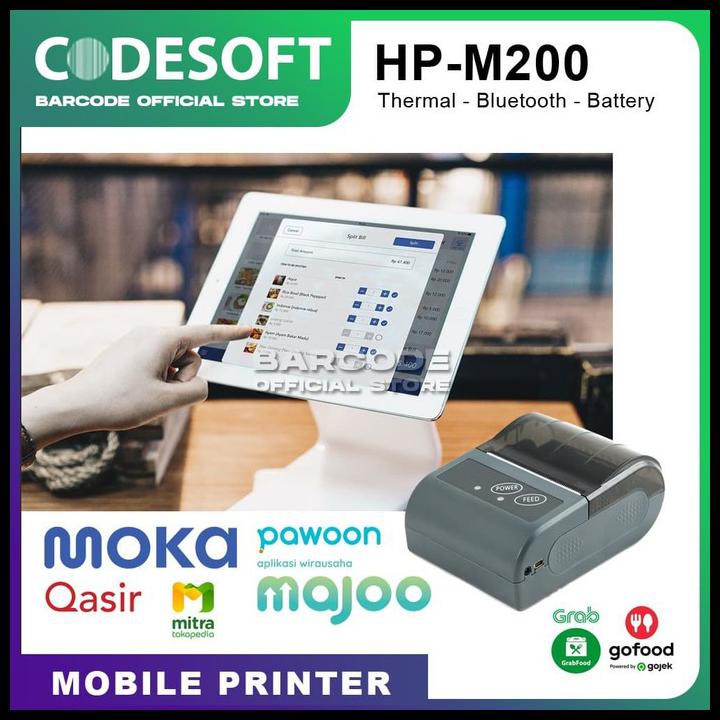 JUAL MURAH PRINTER KASIR/PPOB THERMAL - CODESOFT HP-M200 ANDROID (USB+BLUETOOTH)