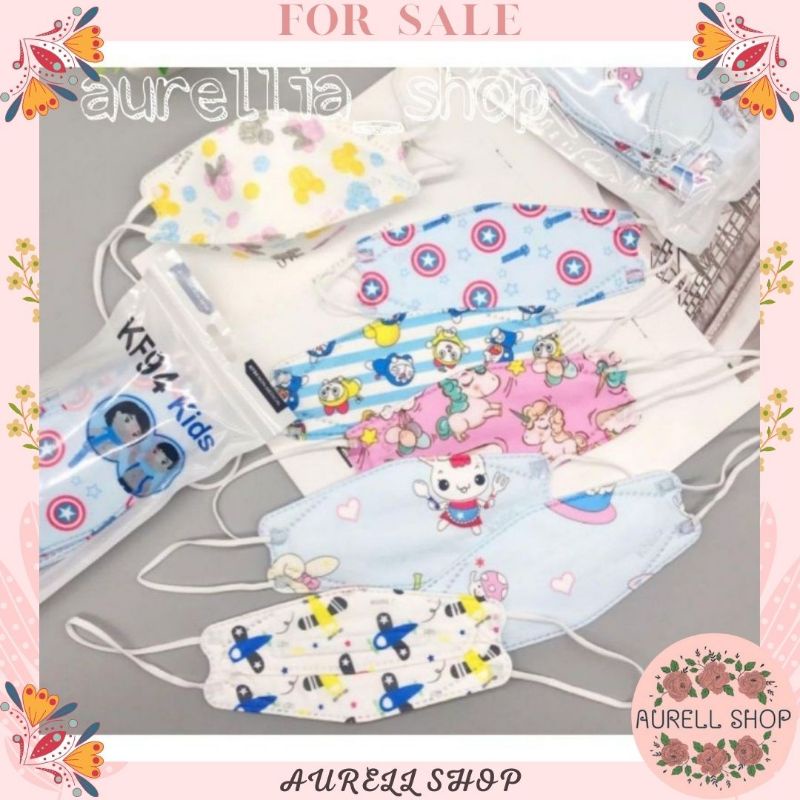 [COD] 1pcs Ecer Satuan KF94 Kids Face Mask Masker KF94 Anak