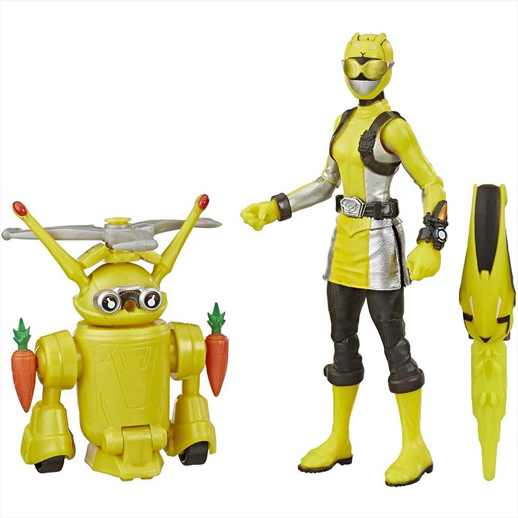 Hasbro Power Rangers E8087 Yellow Ranger Morphin Jax Beastbot