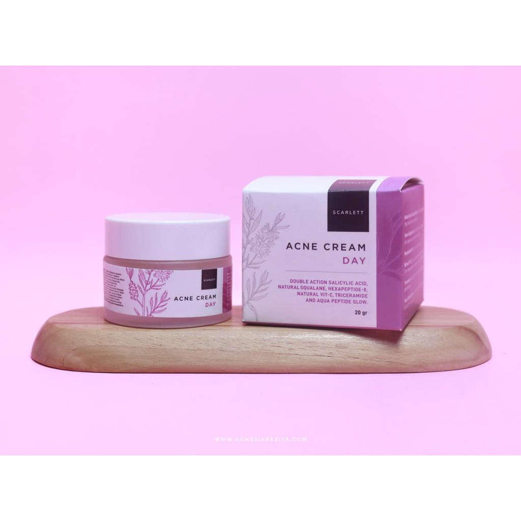 Scarlett Whitening Acne Day Cream BPOM Original