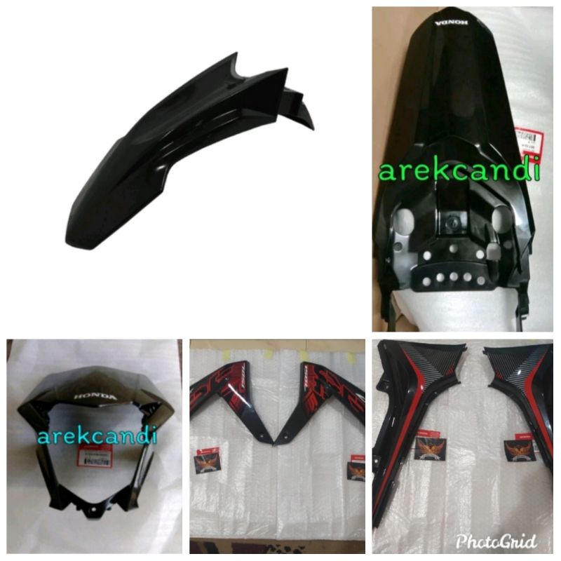 cover body full set new crf 150 l 2021 Hitam ori ahm