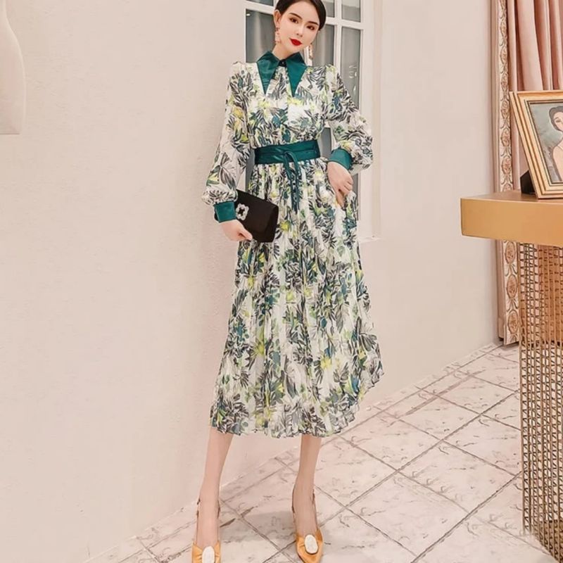 MDLV ~ 08880# Ashanta Maxi Dress Long Dress Premium Dress Flower Import Fashion Import