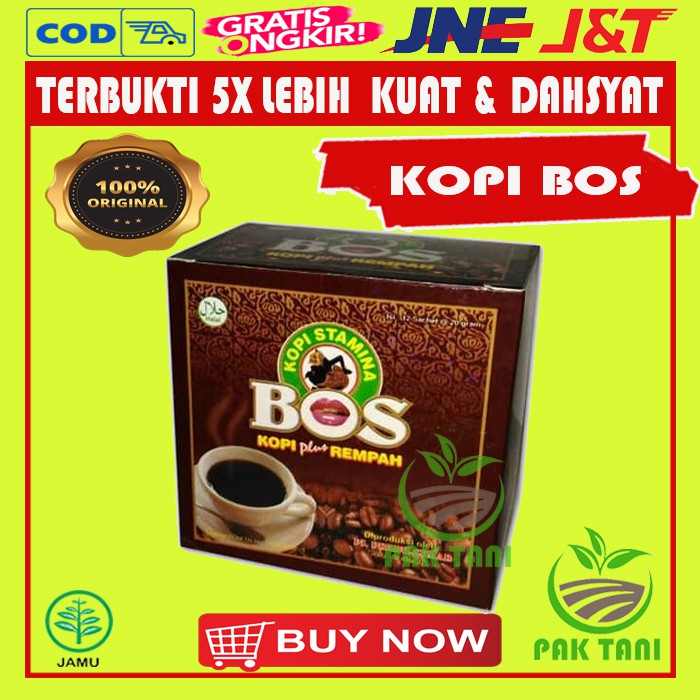 Kopi Bos Ori Kopi Stamina Herbal Tahan Lama Original PT57