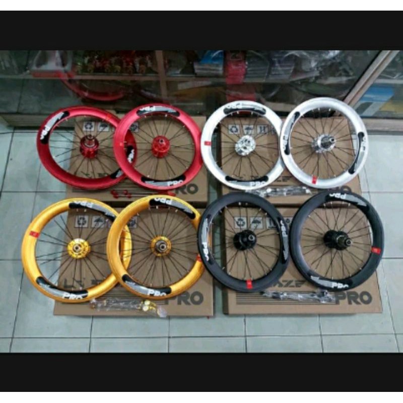WHEELSET RAZE PRO 16 X 1.3/8 16 PLUS ETRTO 349 DISC BRAKE FOLDING BIKE