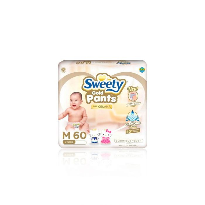 Jual POPOK Sweety gold pants nextgen Pantzgold s66 M60 L54 xl44 xxl36