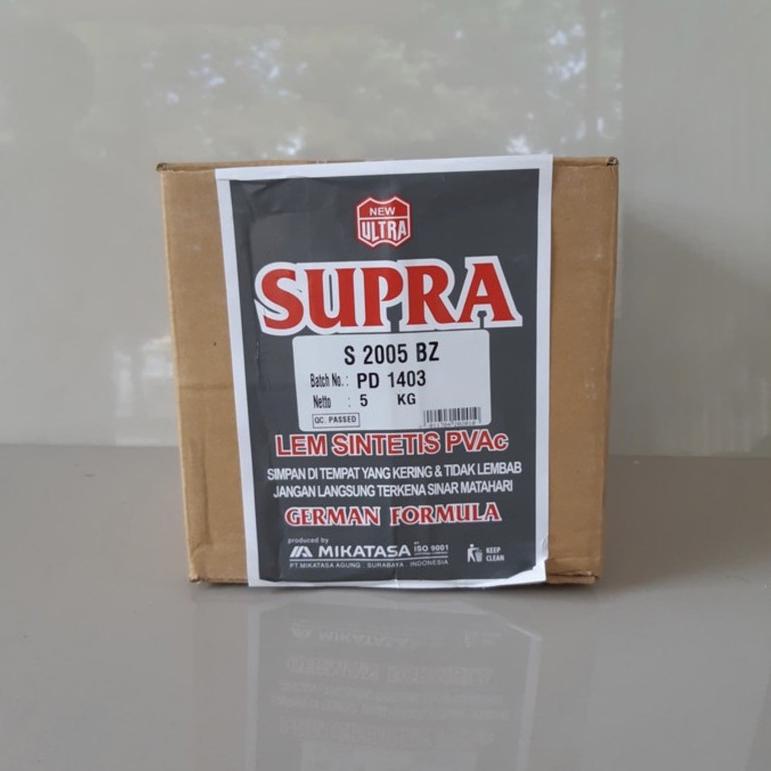 

[PRODUK 66SU7] lem putih supra 5KG JWP