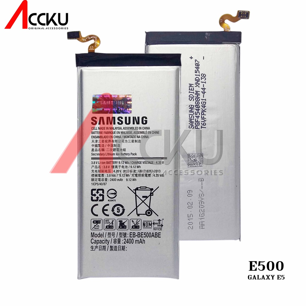 BATERAI SAMSUNG GALAXY E5 BATTERY SAMSUNG GALAXY E5 EB-BE500ABE ORIGINAL