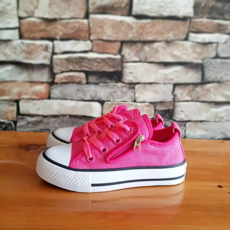 Sepatu Converse Anak zipper ox/resleting variasi tali