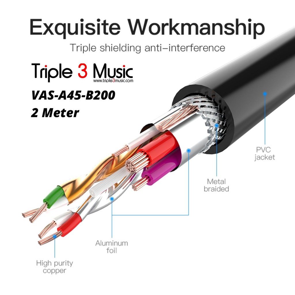 Vention VAS A45 2m Kabel Usb Extension Perpanjangan USB 3.0 5Gbps