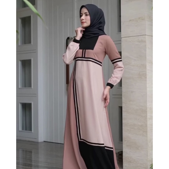 RANZA DRESS BY JAVINA KALEELA GAMIS LEBARAN