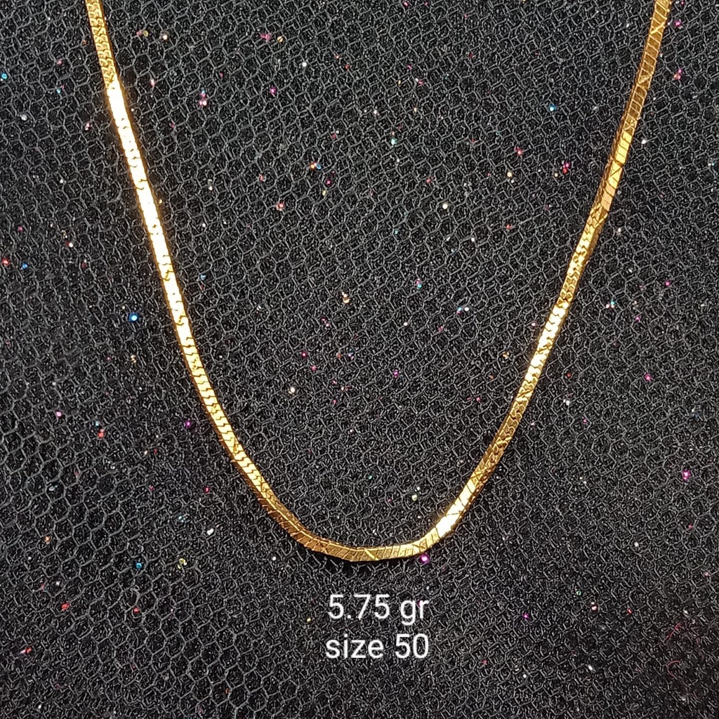 Kalung Emas 17K - panjang 5.75 gr Kadar 750 - 820