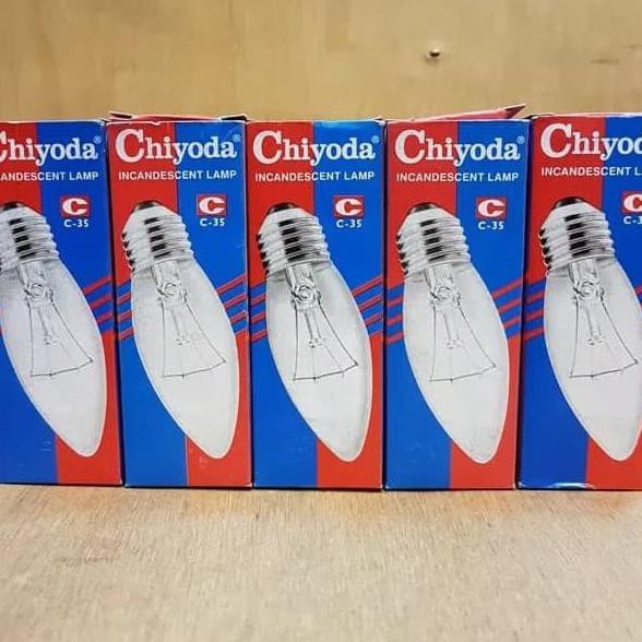 Hemat Lampu Bohlam Chiyoda Pijar/Filamen 40 Watt Kuning E14 Murah