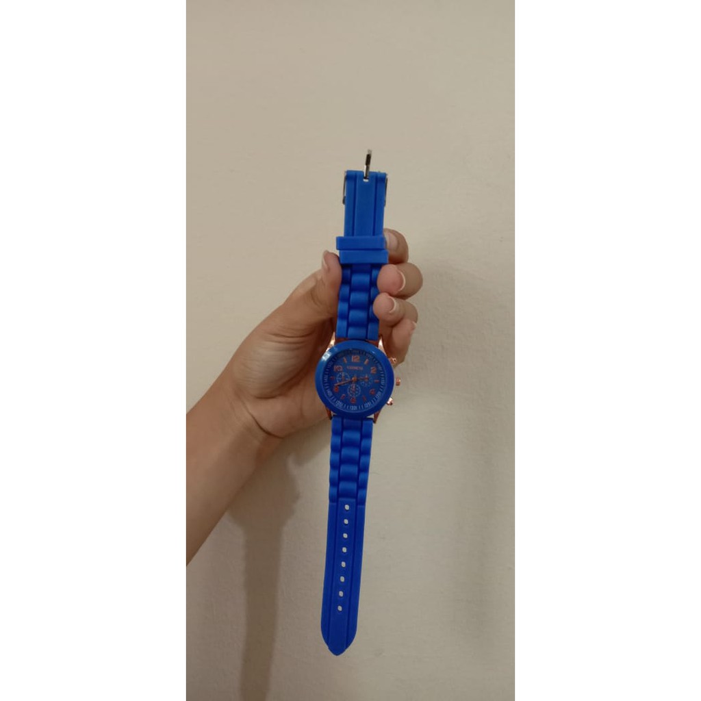 124 Geneva Jam Tangan Wanita Fashion watch Jam Tangan Cewek Jamtangan Jam tangan Murah Jam Cewe-BIRUTUA
