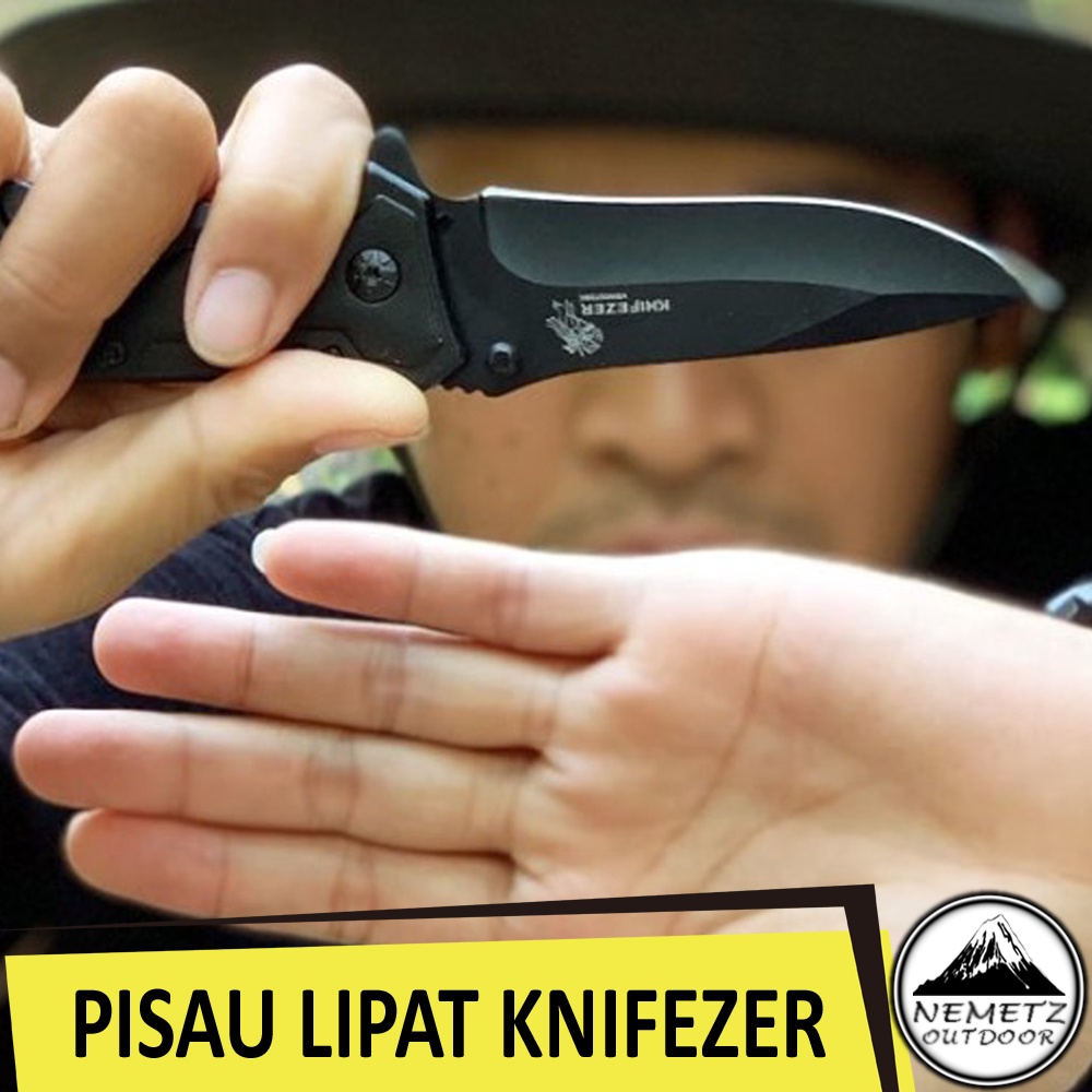 PISAU LIPAT KNIFEZER BOKER CS GO POINTED HEAD VSW0072BK CAMPING GUNUNG