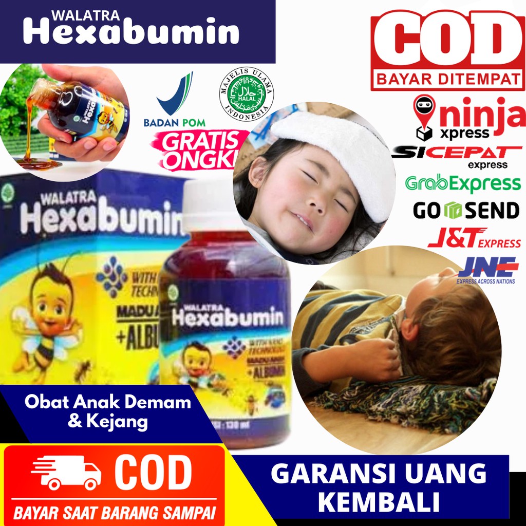 Obat Anak Demam Tinggi, Obat Tipes, Kejang Kejang - Madu Anak Hexabumin Untuk Kesehatan Anak
