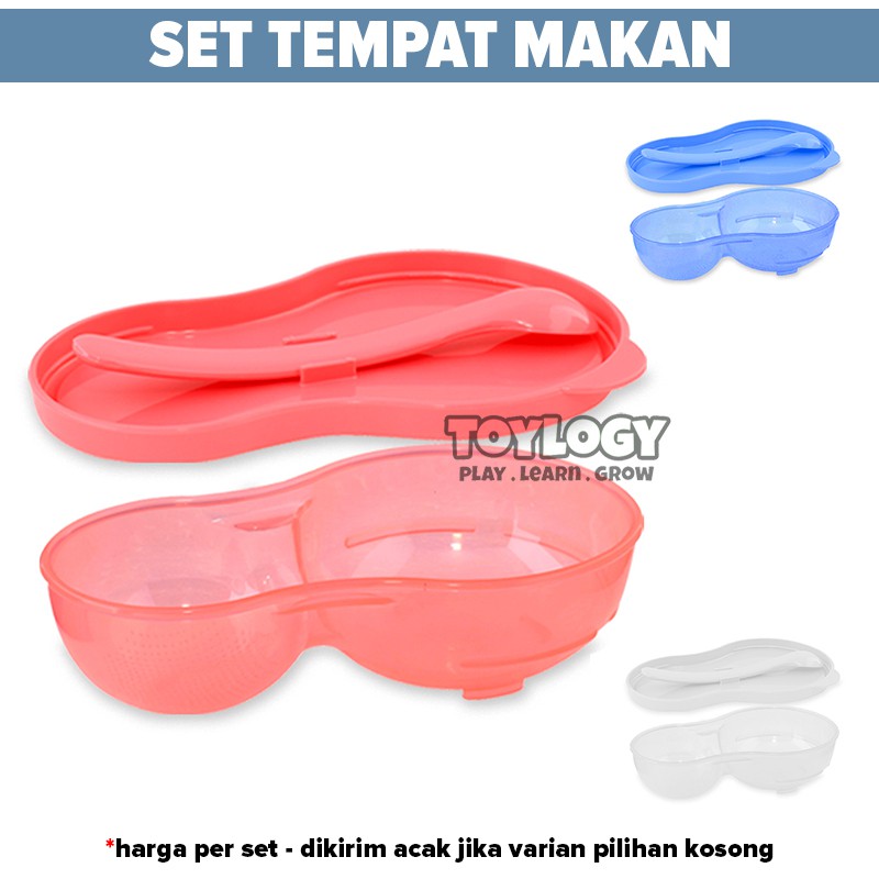 Lusty Bunny Feeding Set Baby Tempat Makan Set Mangkok Mangkuk Bubur Sendok Bayi