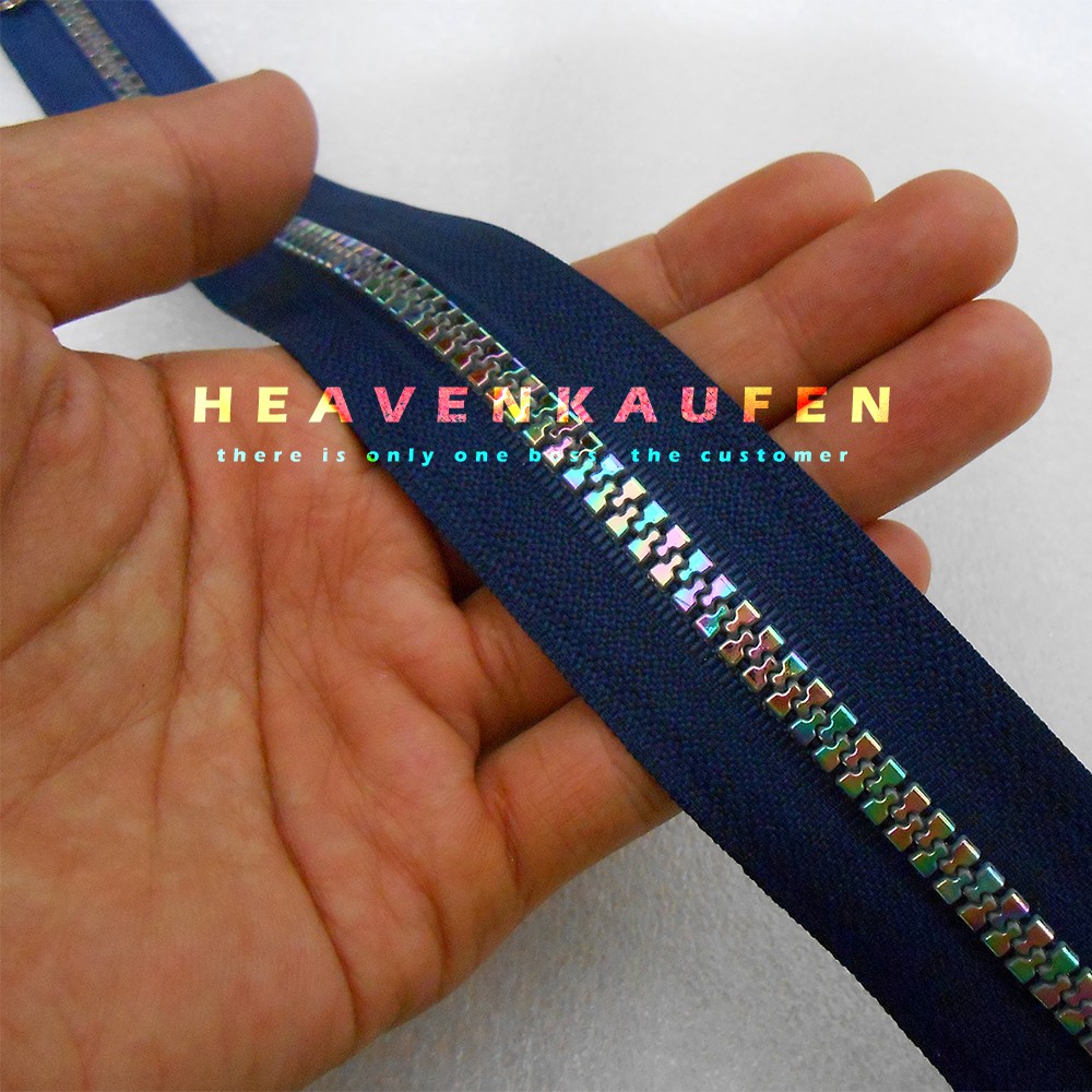 Resleting Pelangi Rainbow Zipper 100 cm / 1 Meter Untuk Resleting Abaya Gamis Dll