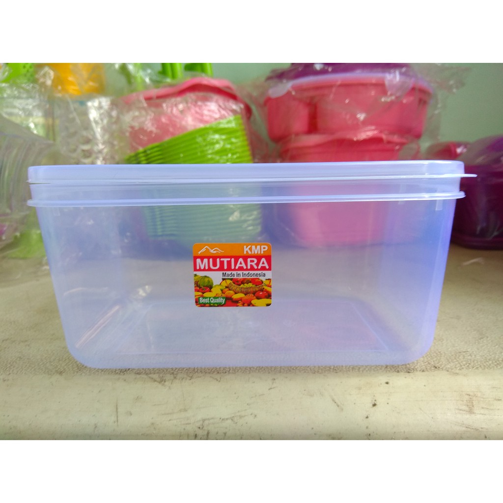 Wadah / Box Transparant / Plastik Mutiara Pack - KMP 3500mL Bening
