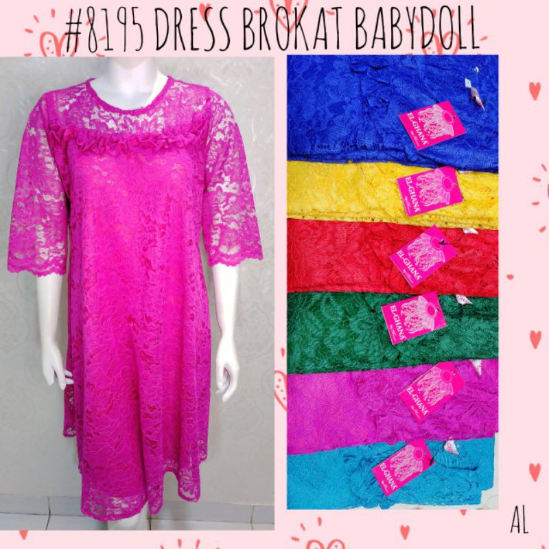 Dress brokat babydoll