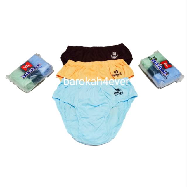 Celana Dalam Pria Nikitex HITAM (ISI 3Pcs)