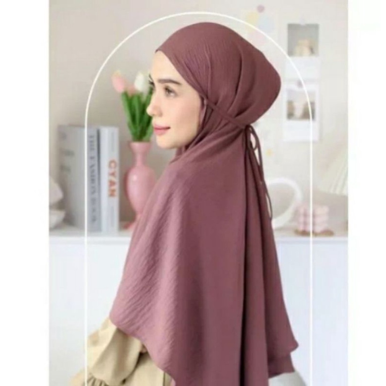 KERUDUNG MARYAM CRINKLE AIRFLOW NON PET/BERGO MARYAM CRIKLE JUMBO