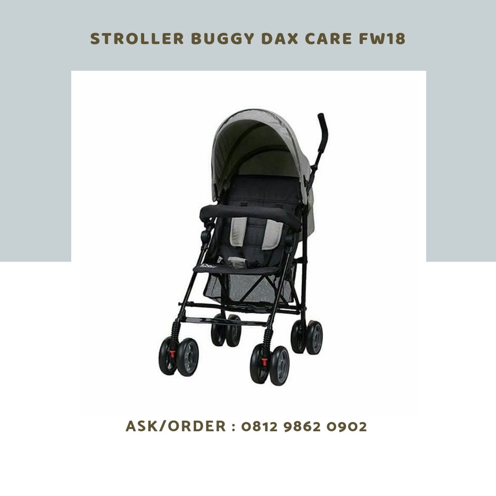 kereta dorong bayi dax care fw18 collection | stroller buggy baby dax care fw 18 bisa dilipat baru
