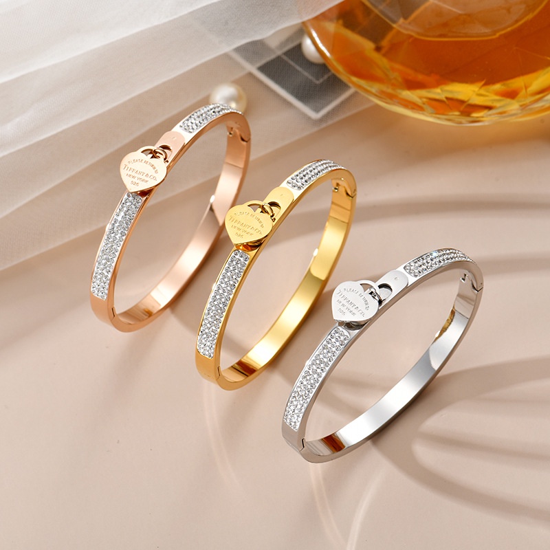 Bangle love titanium korea anti karat