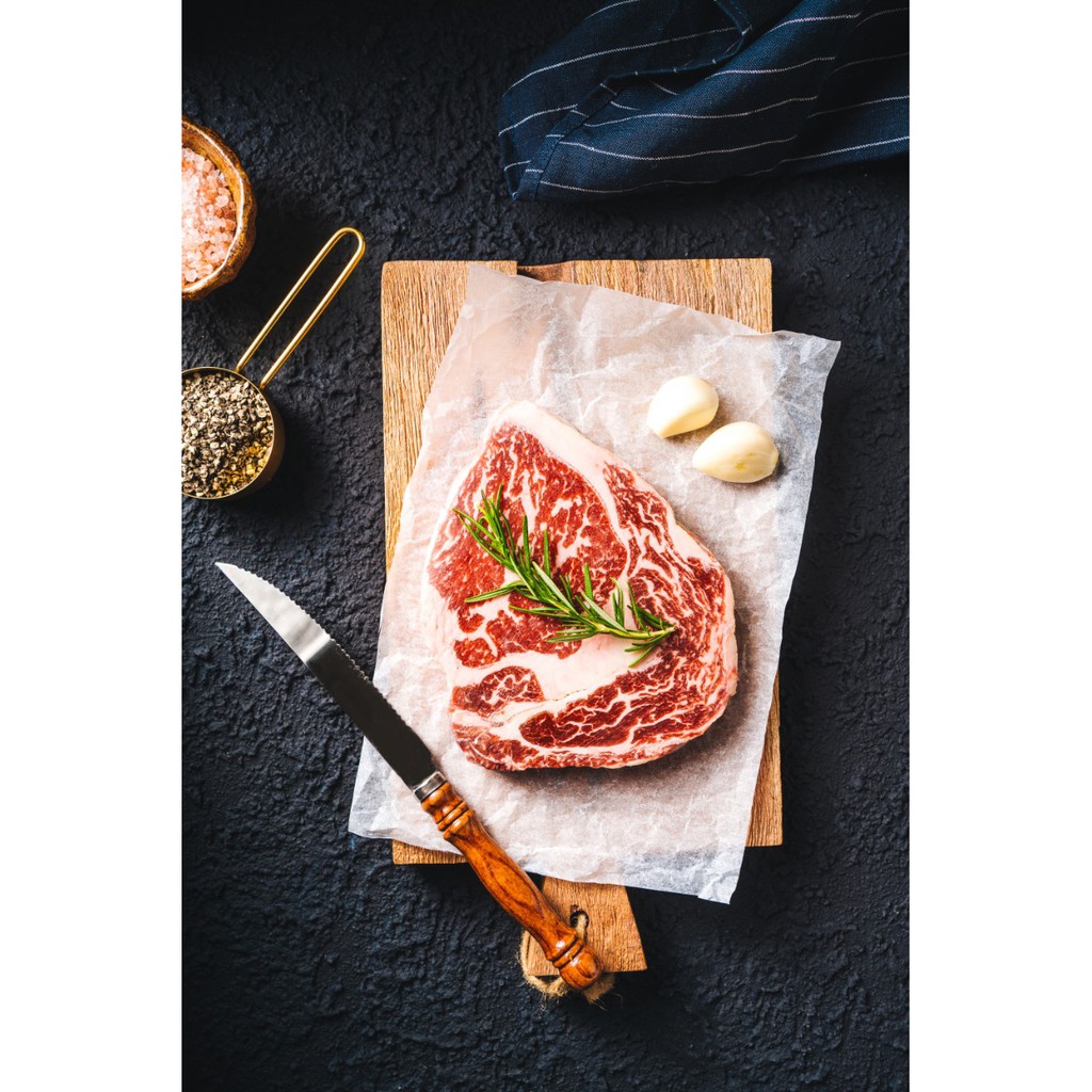 

Daging Sapi Ribeye Wagyu Marbling MB 9 AUSTRALIAN Rib Eye Import Beef 260gr - 310gr