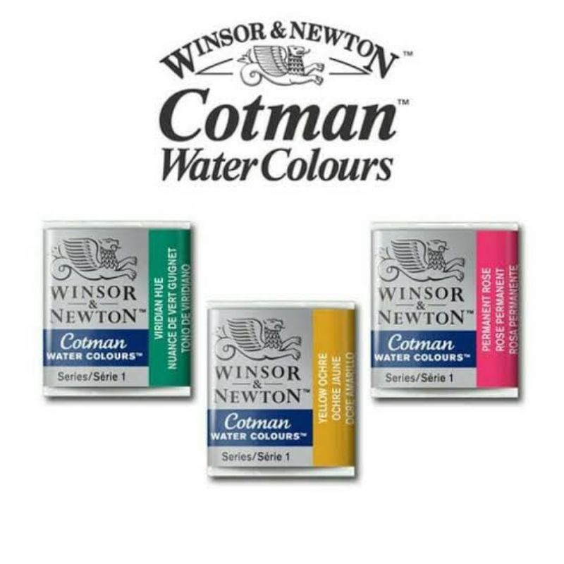 

Winsor & Newton Cotman Watercolour Half Pans - Refill - Cat air warna