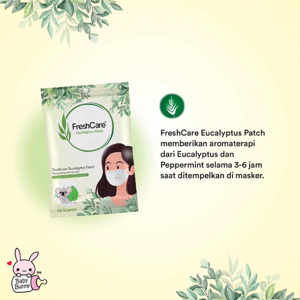 ❤ BELIA ❤ FRESHCARE Eucalyptus Patch | Isi 12 Patch | BPOM Fresh care