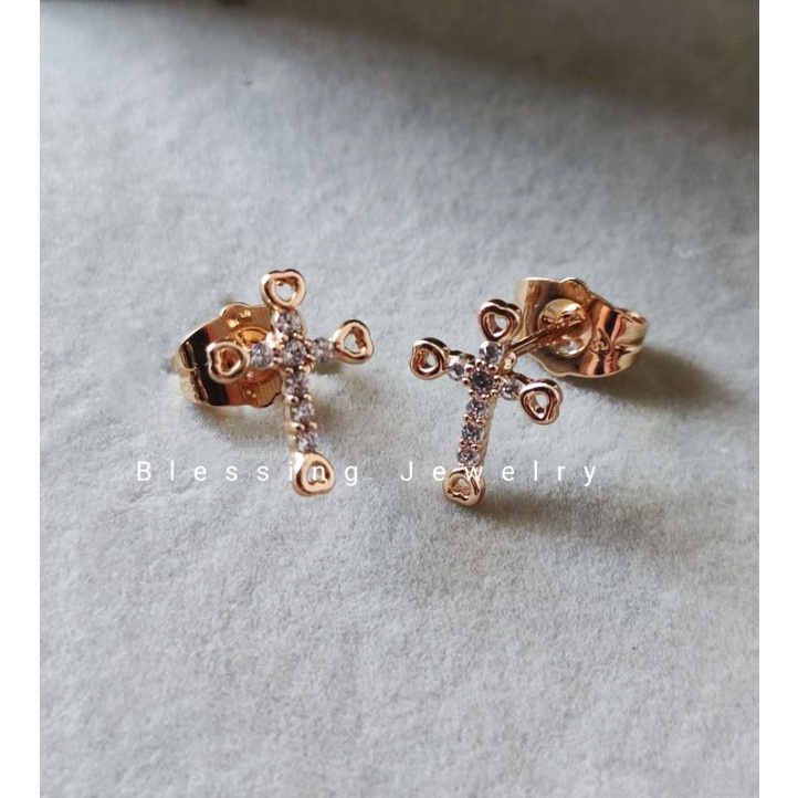 Anting Tusuk Xuping Emas Permata Wanita