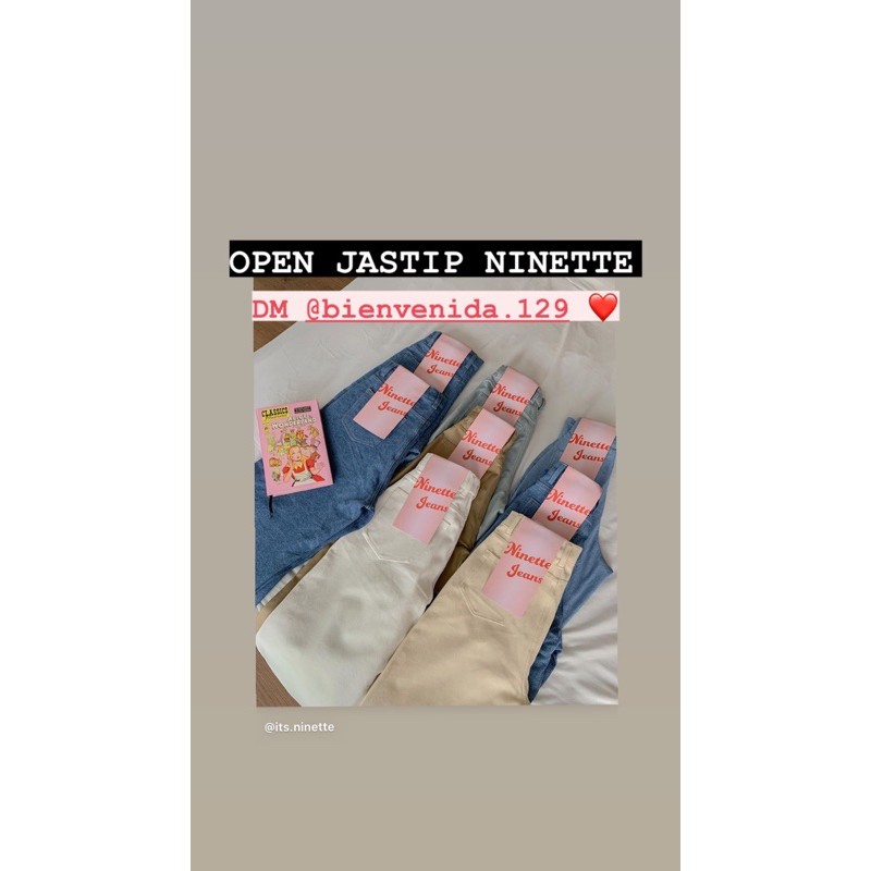 Ninette Straight Jeans Black L (BOOKED)