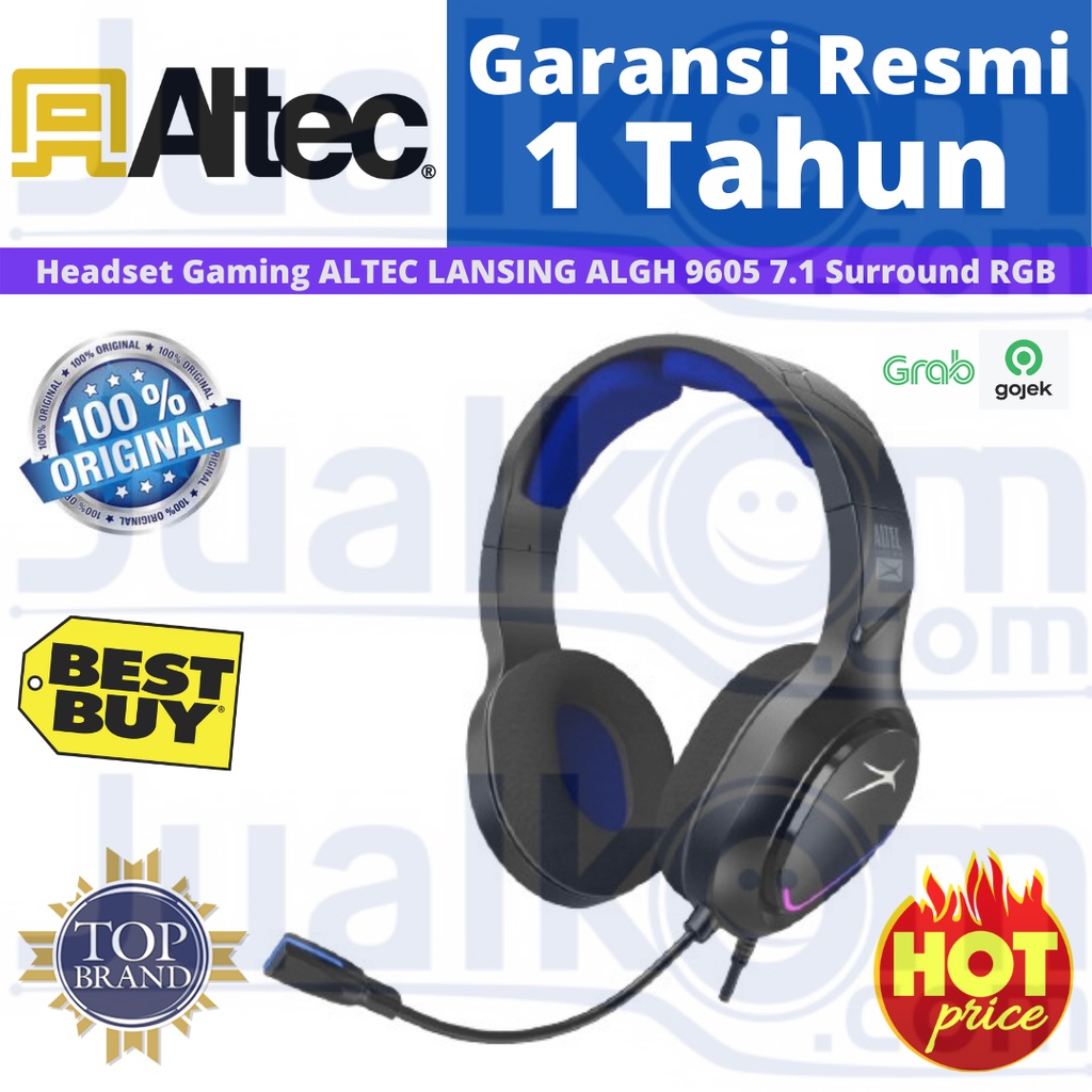 Headset Gaming ALTEC LANSING ALGH 9605 7.1 Surround RGB Garansi Resmi