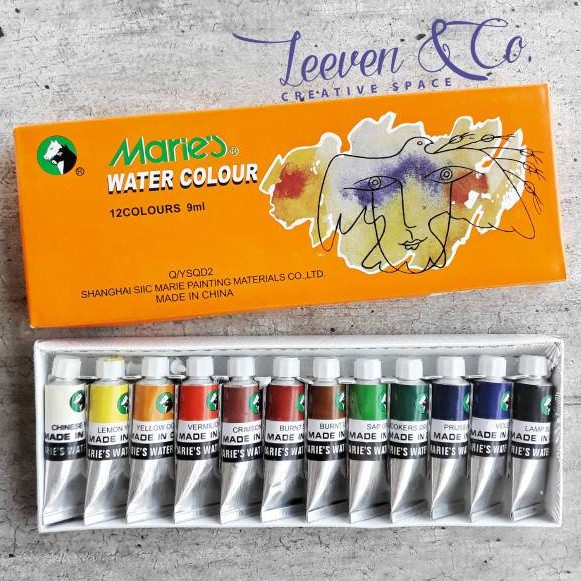 

MARIES WATER COLOUR SET TYPE 1306B 12COLOURS