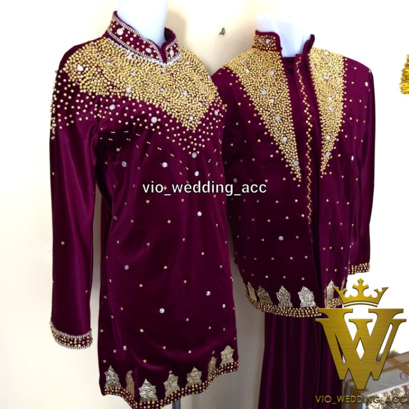 baju pengantin full payet