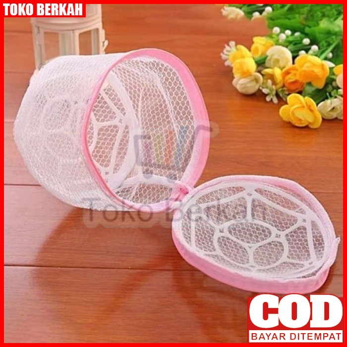Bra Loundry Bag Kantong Penyimpanan Cucian BH CD Celana Dalam Kancut Lingery di Mesin Cuci Londri-1