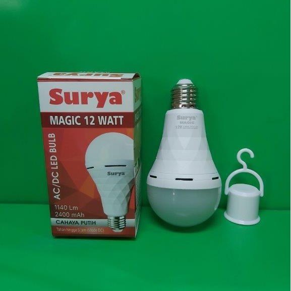 Lampu Emergency Lampu Led ACDC Surya magic 12 watt