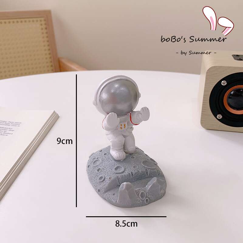 Pajangan Lampu / Stand Holder Hp Astronout Kado Lucu Unik Dekorasi Meja Rumah