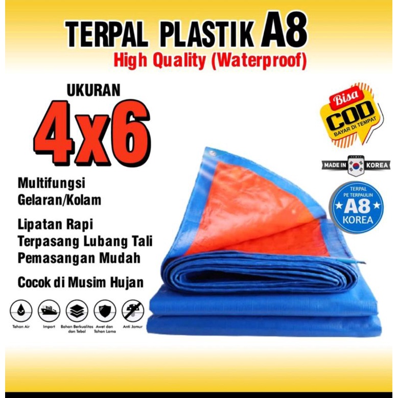 terpal plastik A8 korea