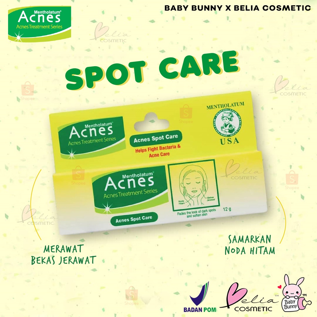 ❤ BELIA ❤ Acnes Spot Care | Gel Transparan | Obat Jerawat 12g | BPOM