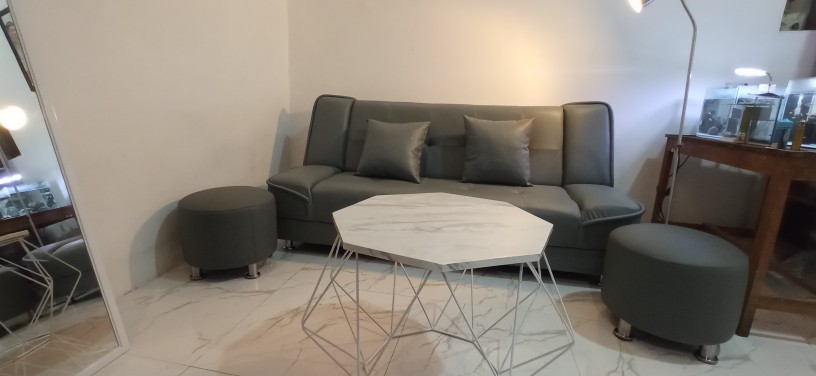 Meja Tamu Minimalis Segi 8 Hexagon Teras Coffee Table Diameter 60 Cm