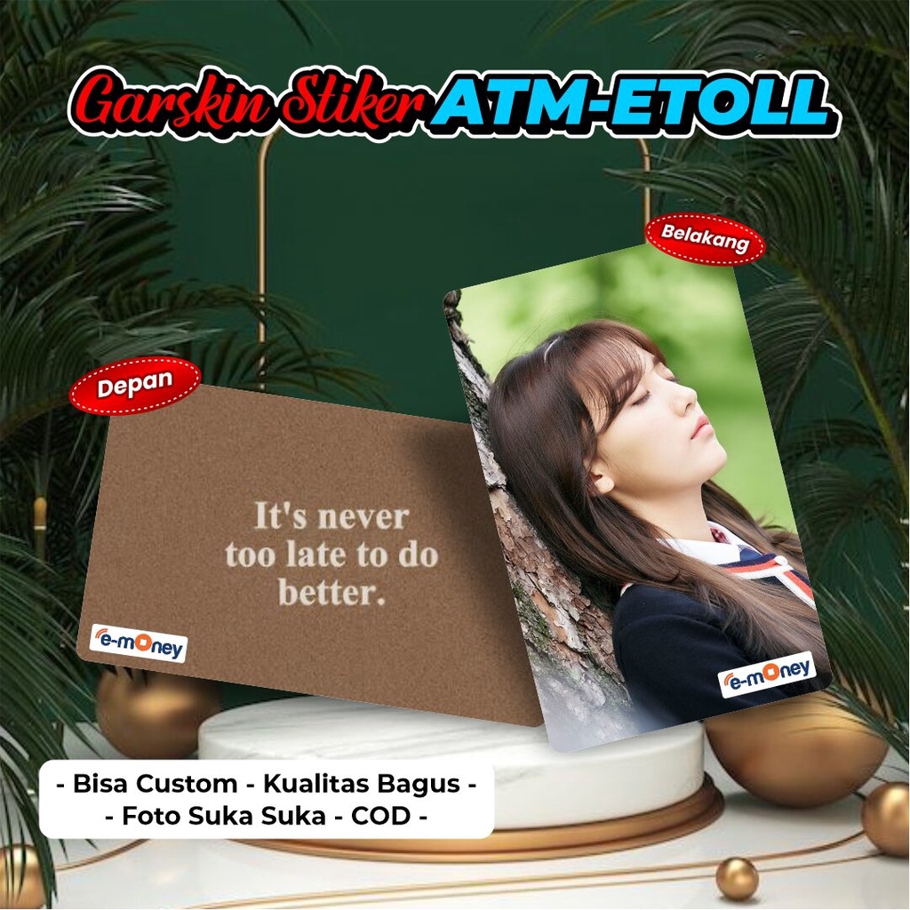 

Custom Garskin Stiker Atm Etol Emoney Flazz Brizzi Tapcash