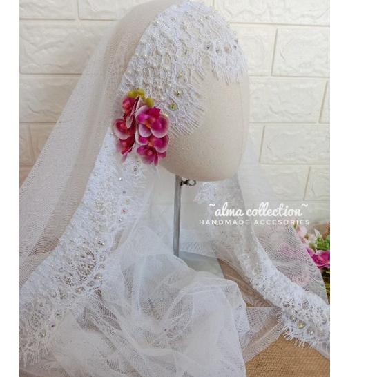 Penjualan Terbanyak.. Slayer pengantin/Veil pengantin/brokat/tile/hijab/acc pengantin