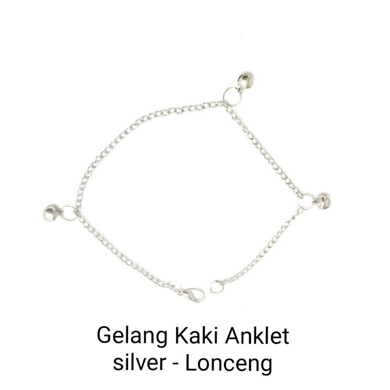 gelang kaki anklet stainless steel gelang kaki lonceng gelang kaki kerincing stainless steel ANkT