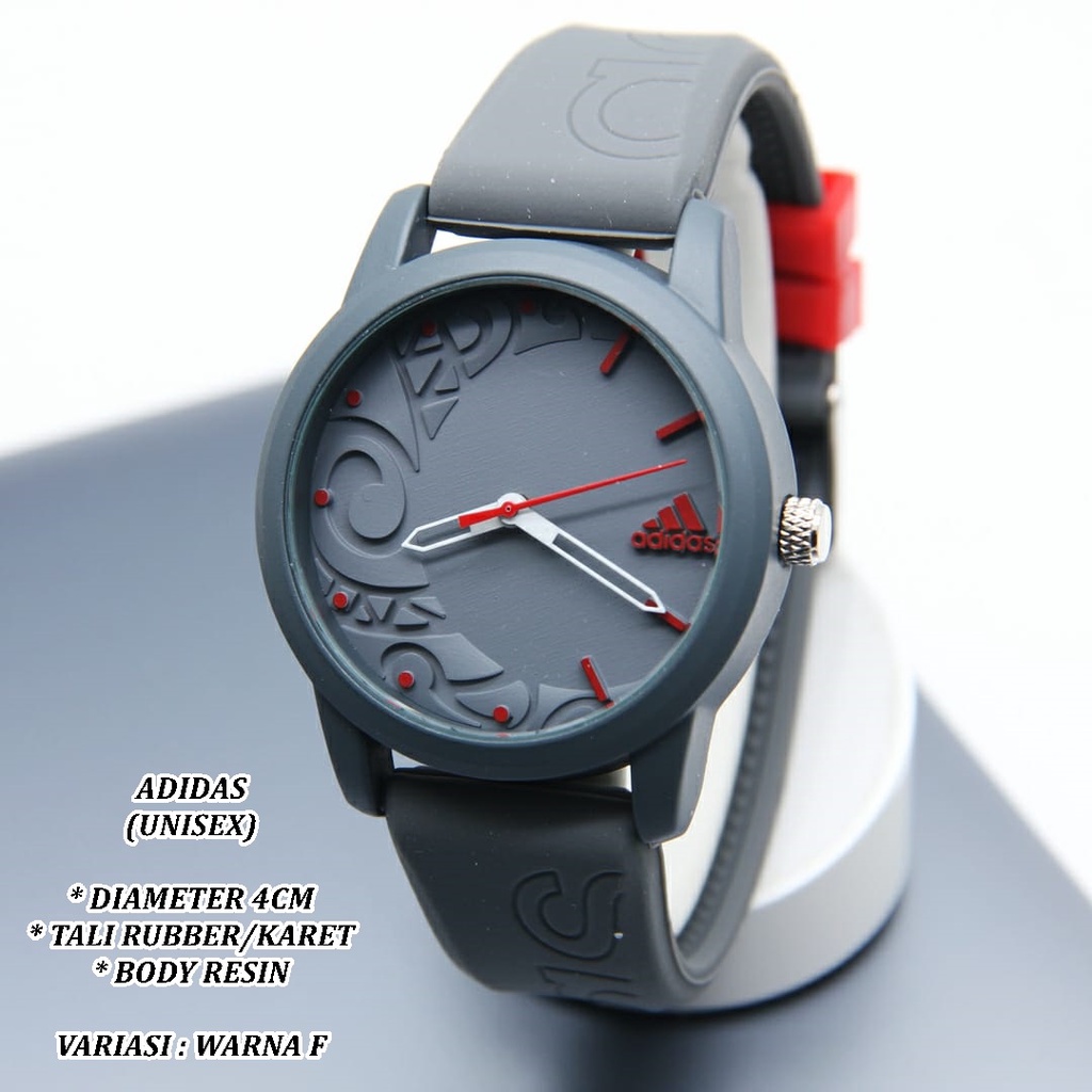 (BISA COD) JAM TANGAN UNISEX FASHION TALI RUBBER BODY BULAT